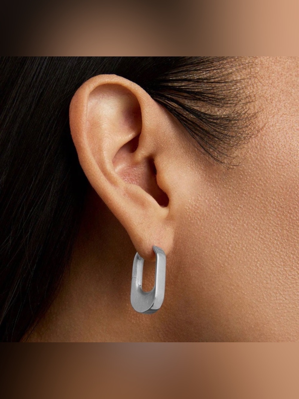 New! Dean Davidson Crosby Hinged Huggie Hoops Brushed Silver Earrings
